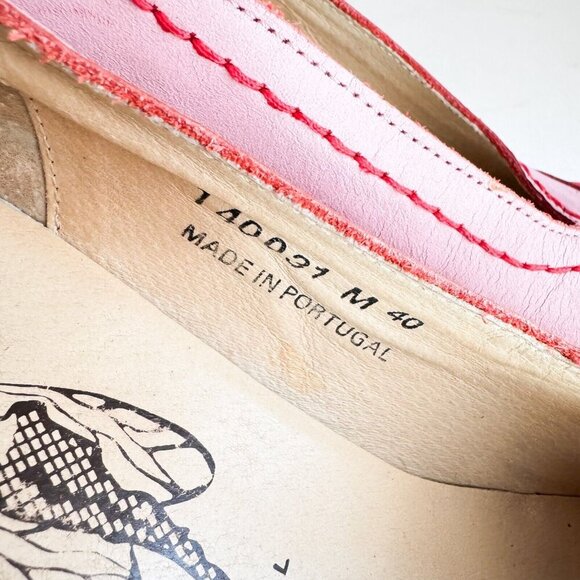 Fly Girl Light Pink Leather Made in Portugal Heels 40 - Picture 6 of 11